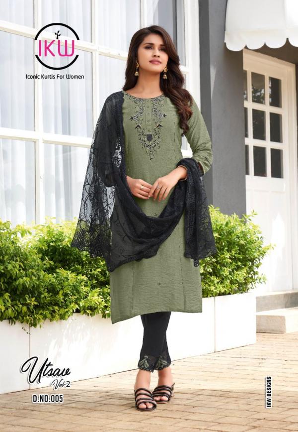 Ikw Utsav 2 Designer Wear Viscose Designer Readymade Collection